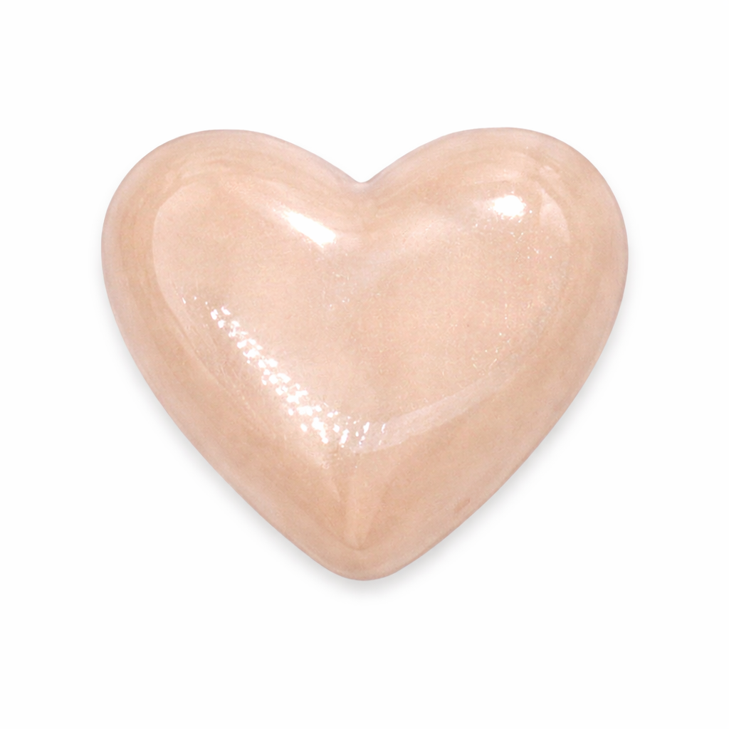 Heart Shaped Shoe Charm, Light Pink Heart - Pair