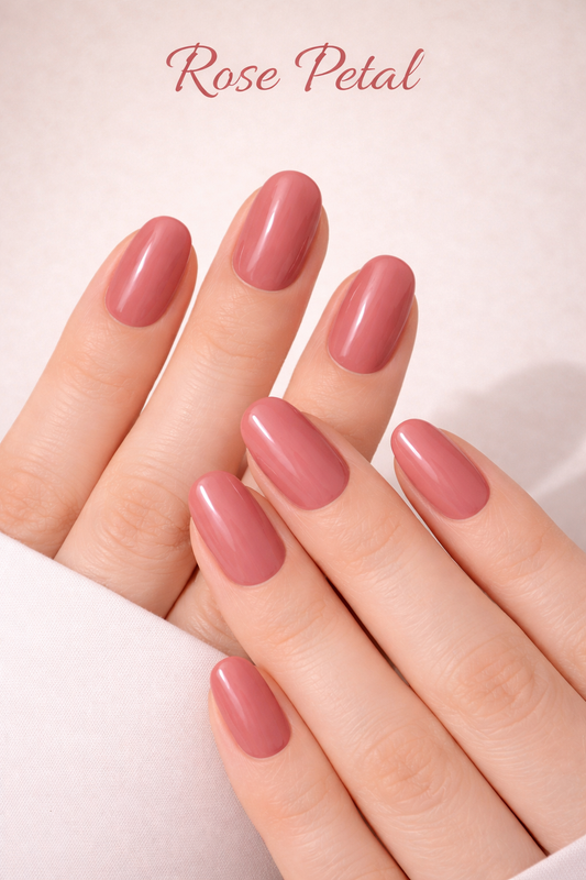 Cat Eye Effect Press-on Nails, Rose Petal Pink, Oval Shape, Gel Polish Finish, 24 Pieces, Salon Quality, Reusable False Nails with Magnetic Shimmer