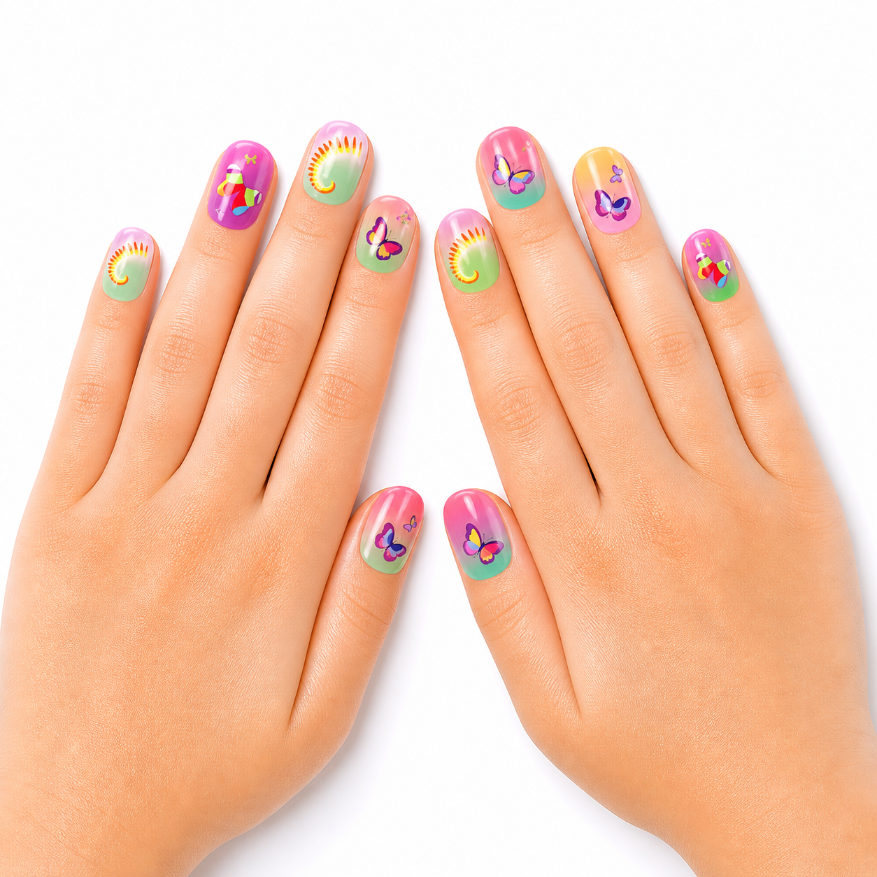 Cute Kids Press-On Nails(24 pcs)
