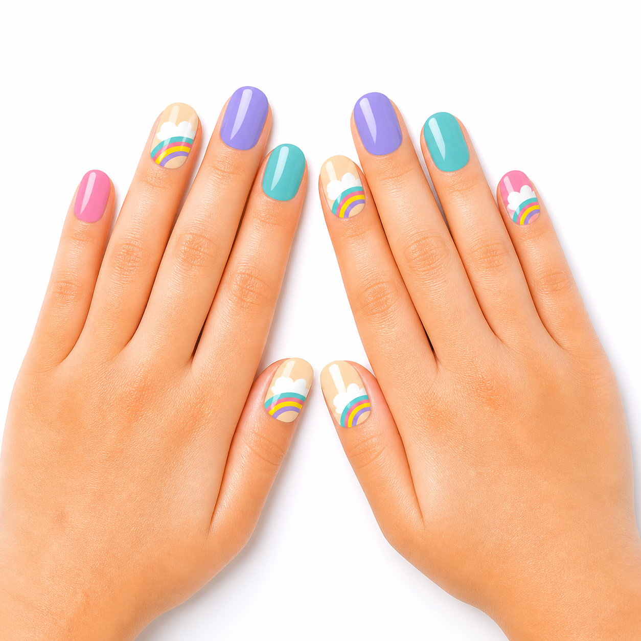 Cute Kids Press-On Nails(24 pcs)