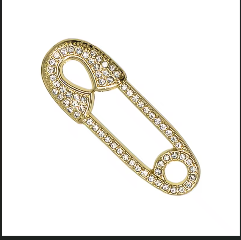 Shoe Charm, Golden Pin - Pair