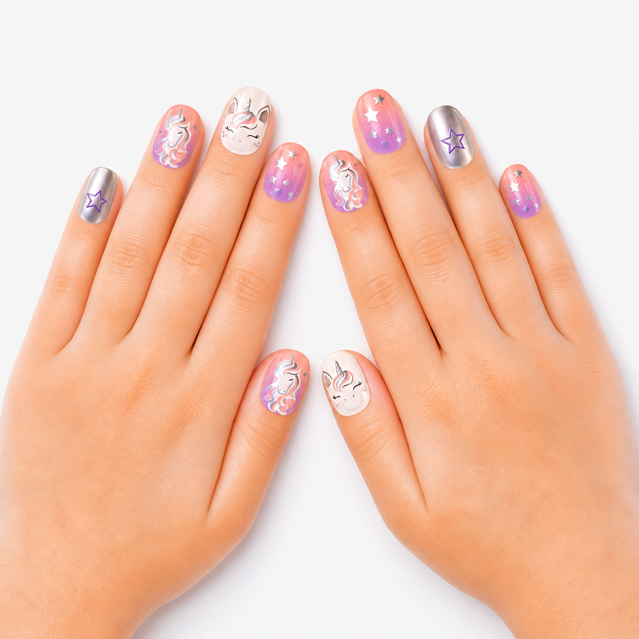 Cute Kids Press-On Nails(24 pcs)