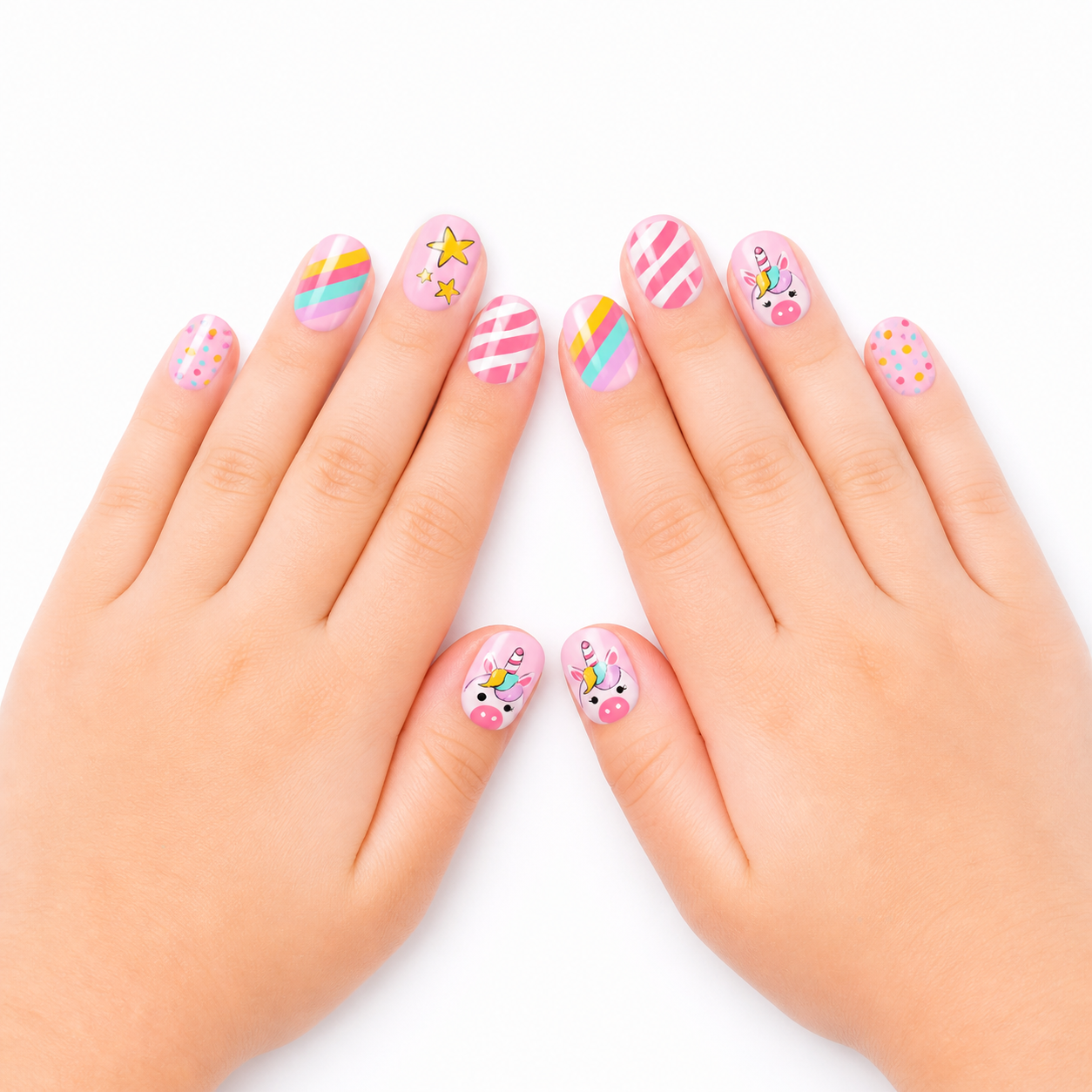 Cute Kids Press-On Nails(24 pcs)