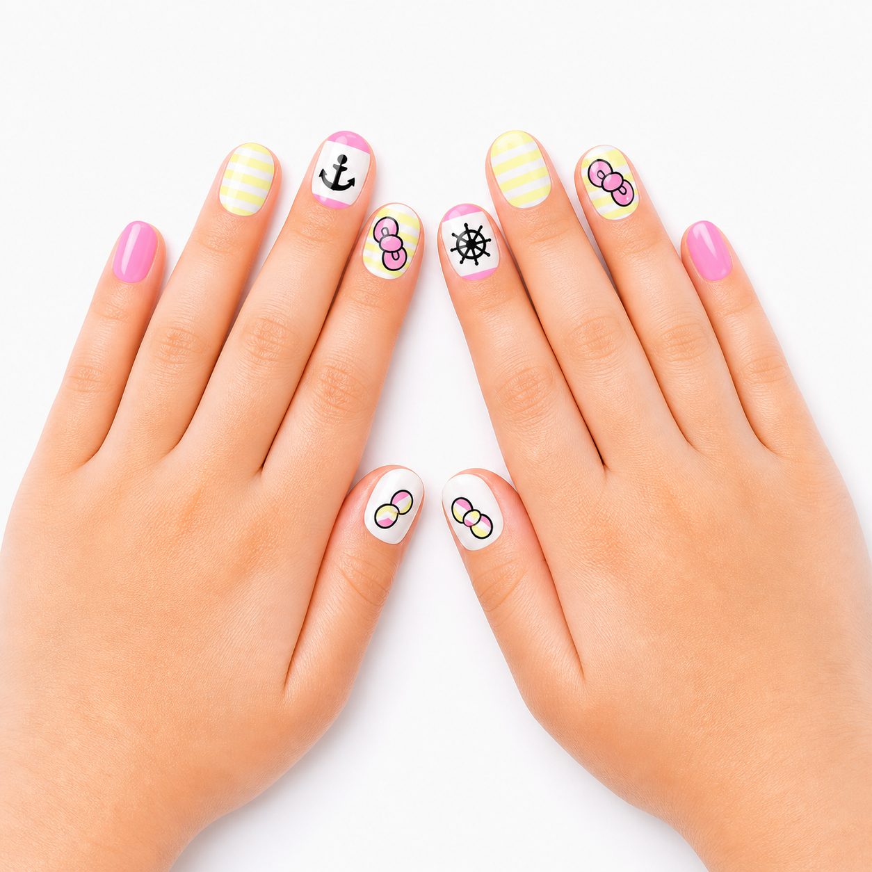 Cute Kids Press-On Nails(24 pcs)