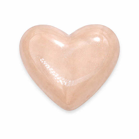 Heart Shaped Shoe Charm, Light Pink Heart - Pair