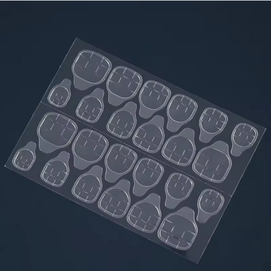 Nail Art Double Side Adhesive Tape Sticker, Clear Nail Tips Sticker